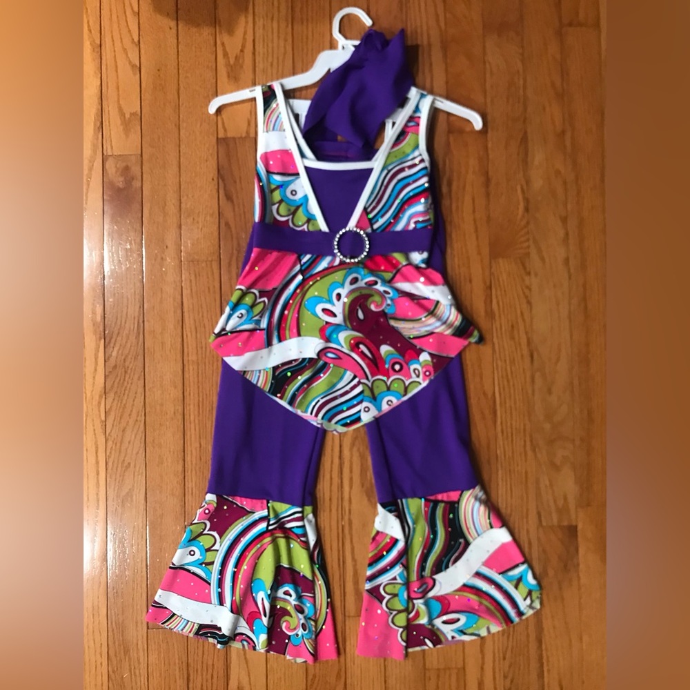 Curtain Call Costumes Dance Pants Outfit Child Medium EUC